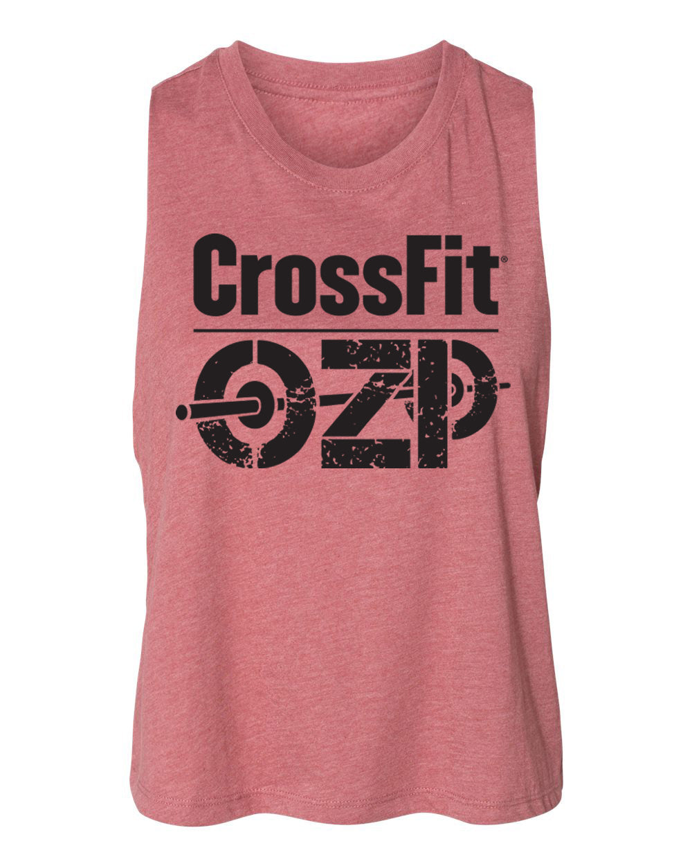 Crossfit Ozone Park OZP Logo Women's Racerback Crop Tank - 6682