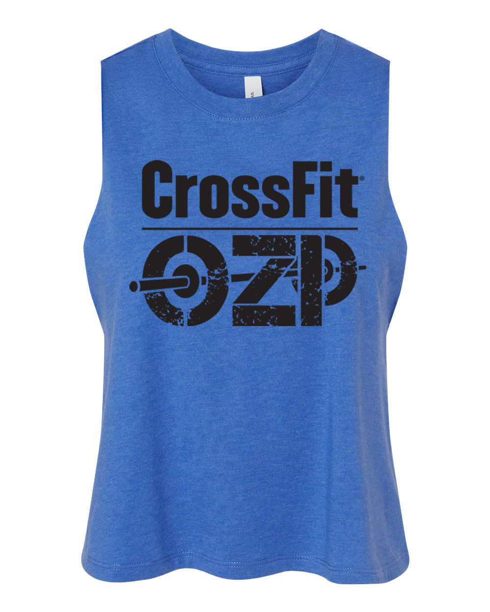 Crossfit Ozone Park OZP Logo Women's Racerback Crop Tank - 6682