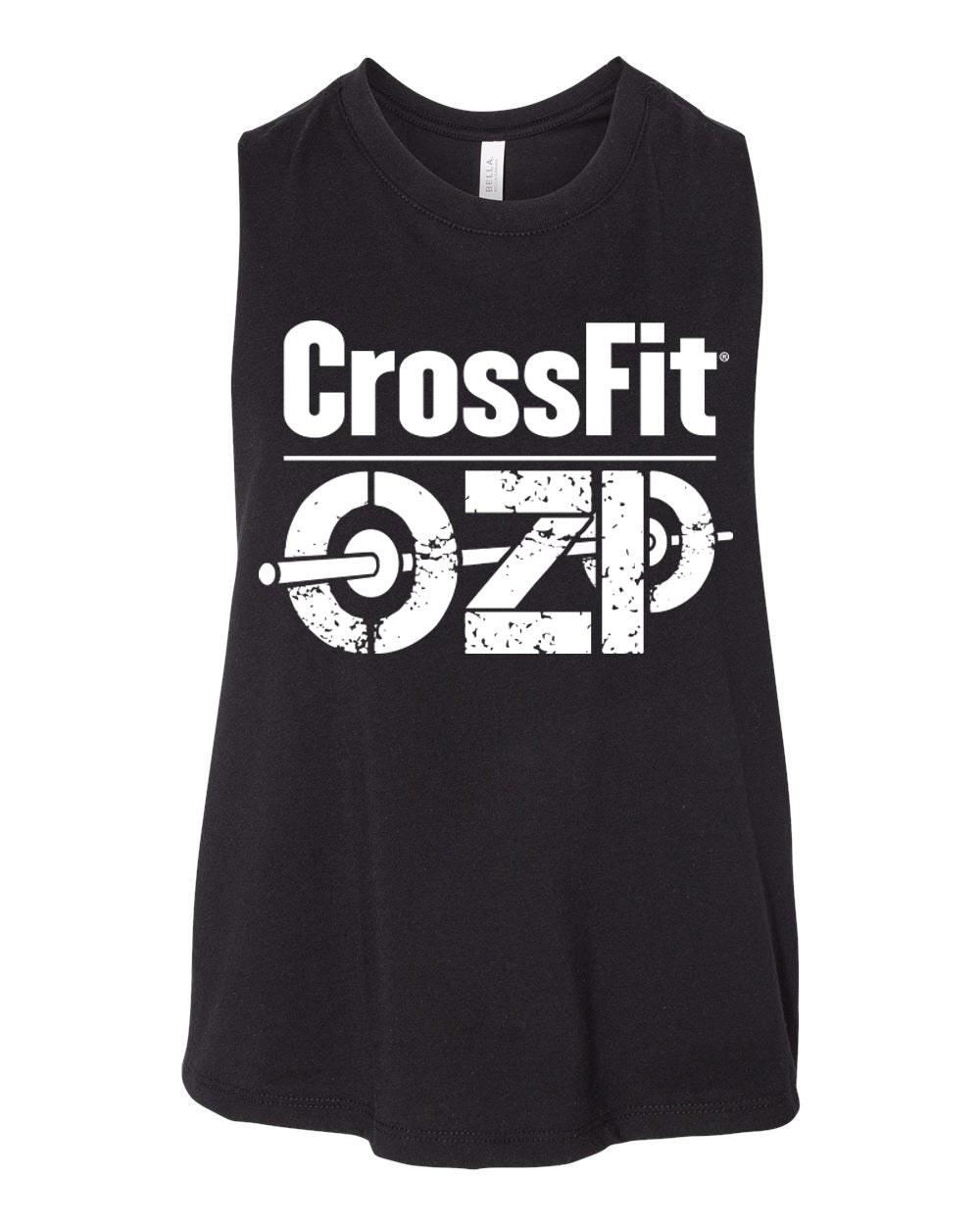 Crossfit Ozone Park OZP Logo Women's Racerback Crop Tank - 6682