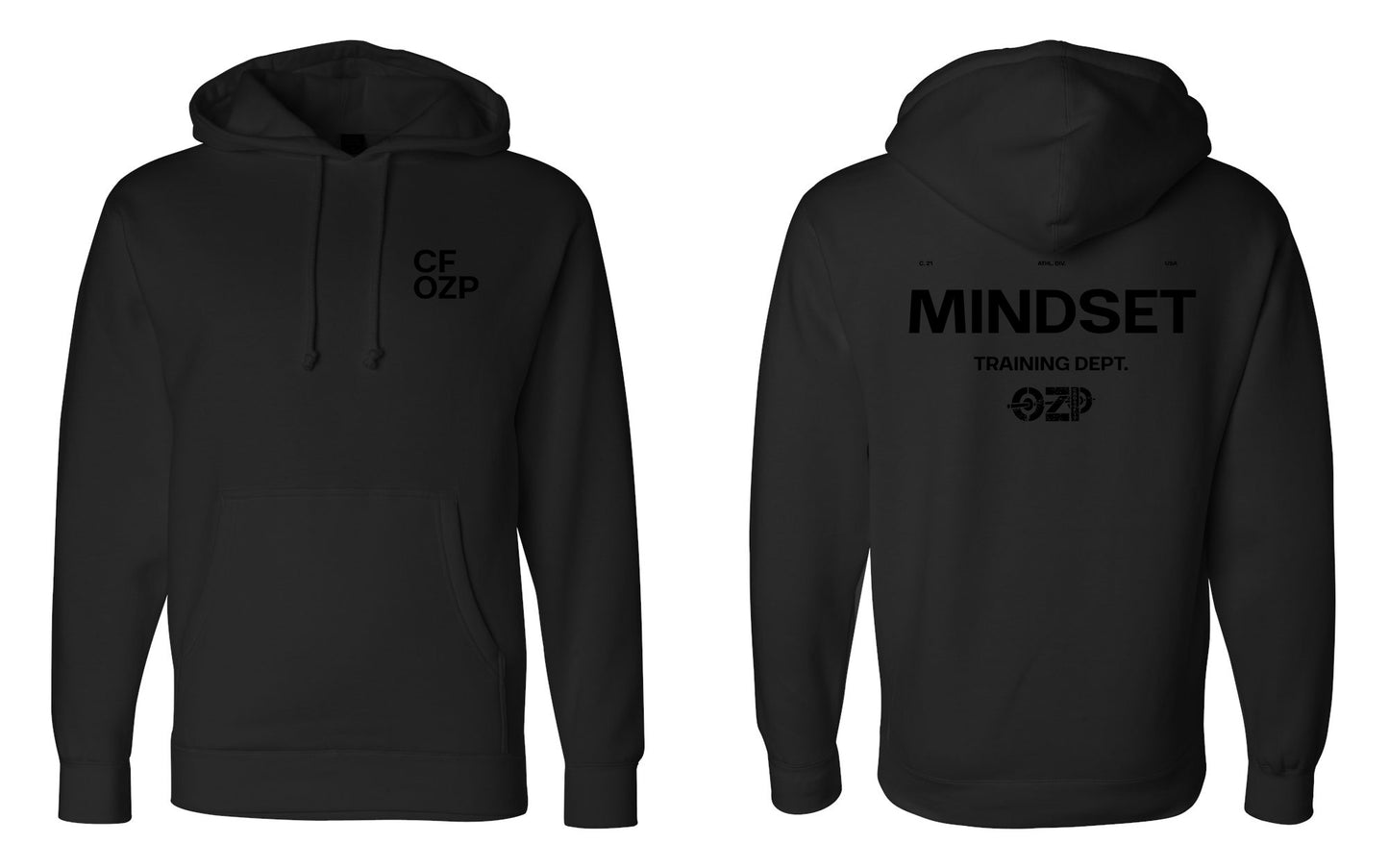 Crossfit Ozone Park OZP - Mindset Training Dept. Heavyweight Pullover Hoodie IND4000