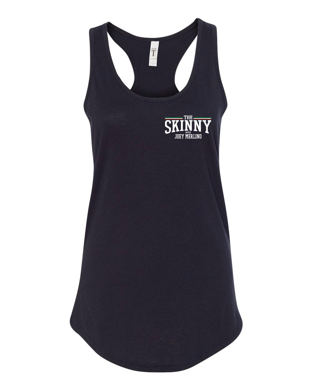The Skinny Italian Flag Logo Left Chest Print