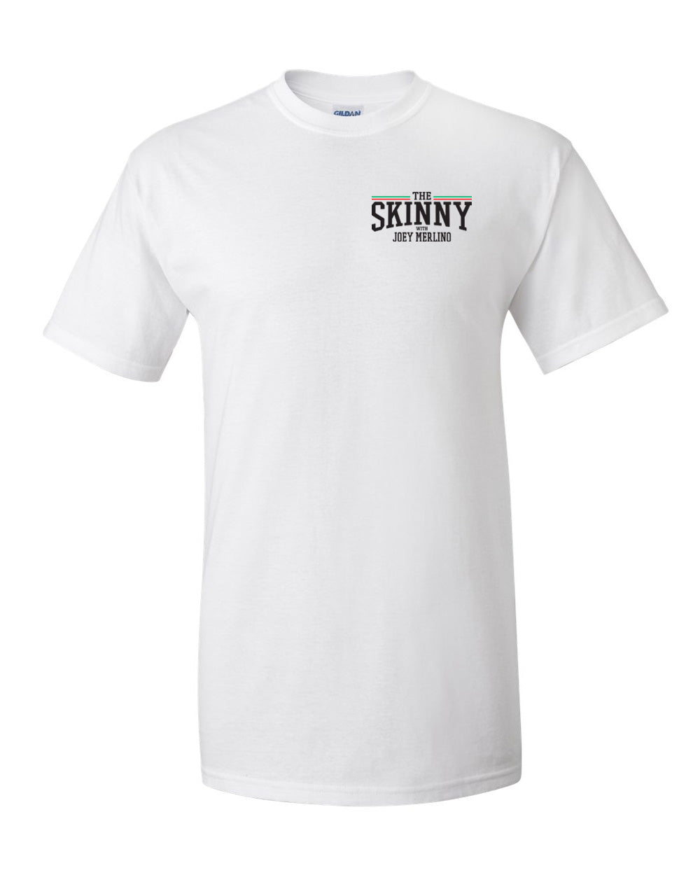 The Skinny Italian Flag Logo Left Chest Print