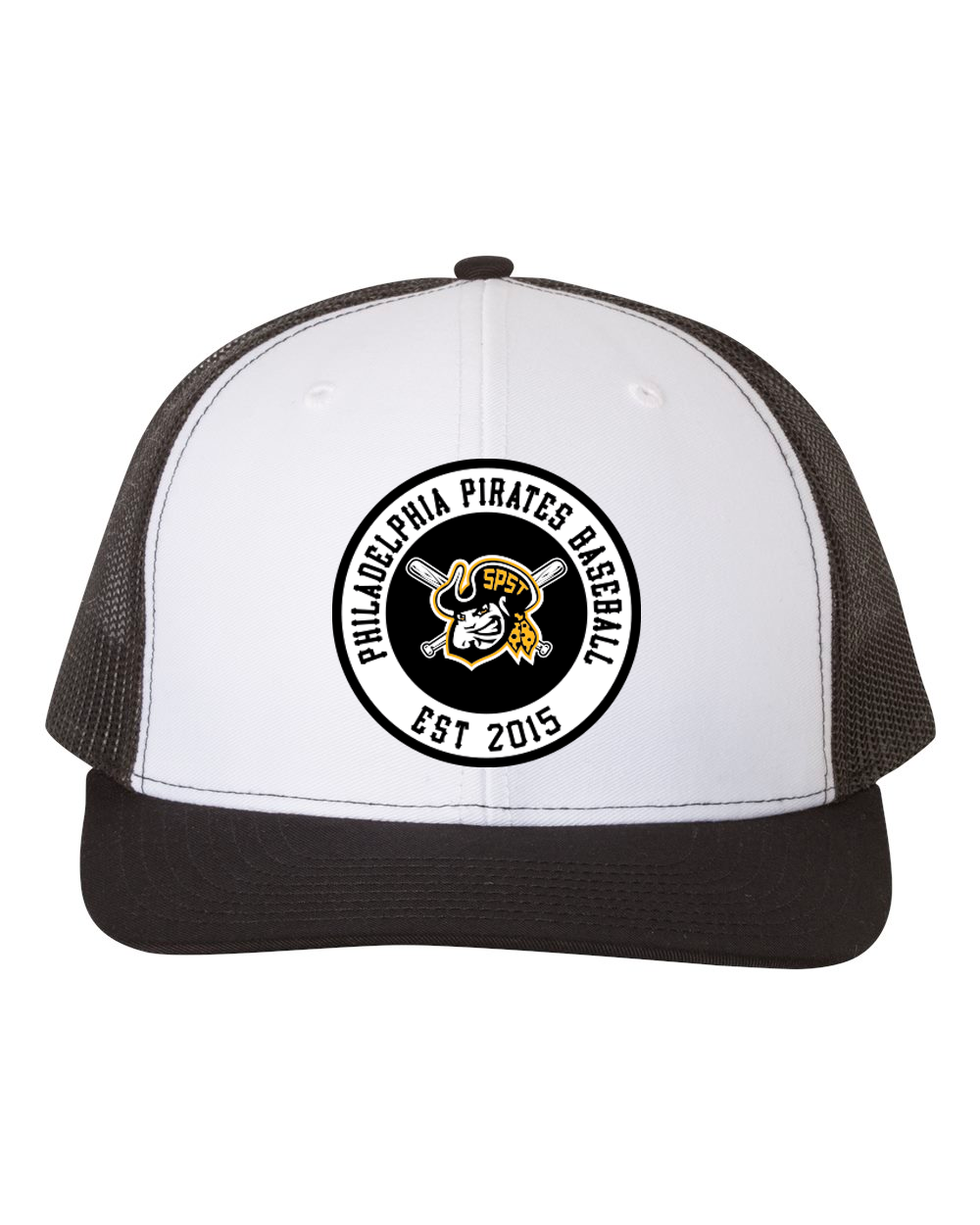 SPST Pirate Patch Logo Snapback Trucker Cap - 112