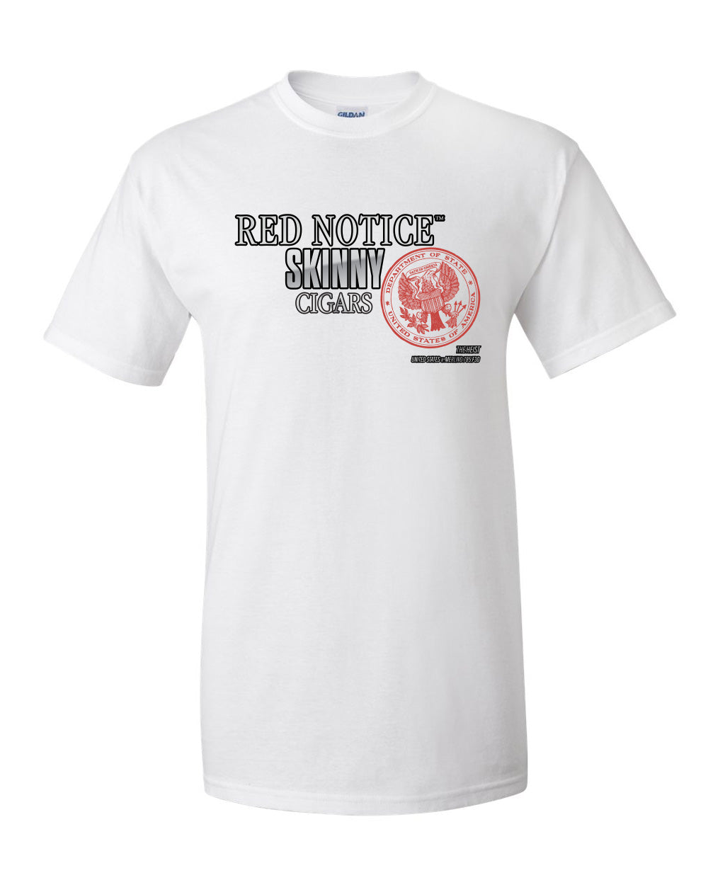 The Skinny Red Notice Skinny Cigars T-Shirt