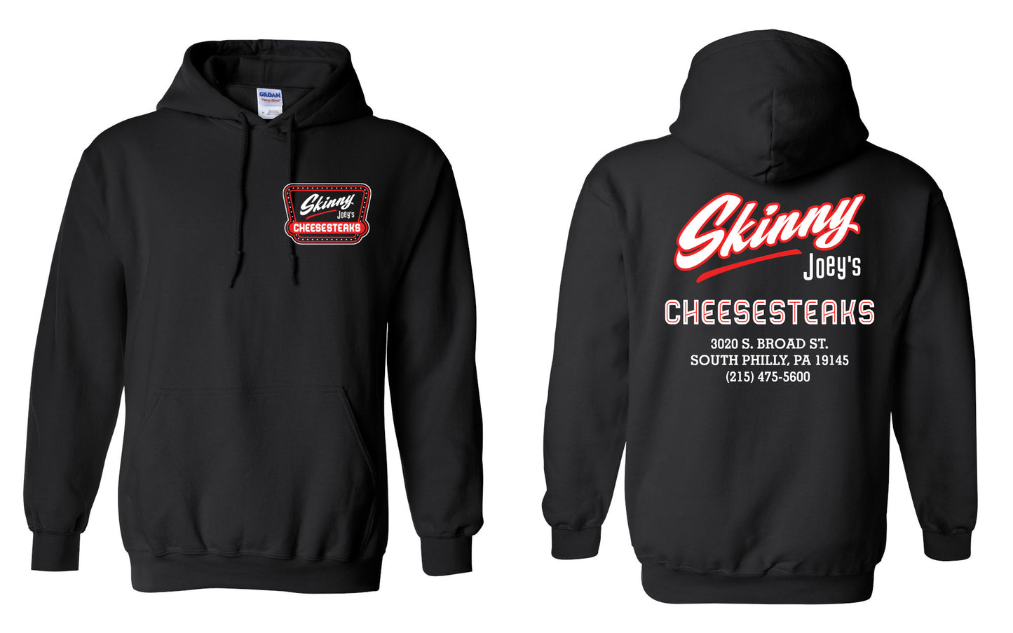 Skinny Joey’s Cheesesteaks Tee & Hoodie – South Philly Staple