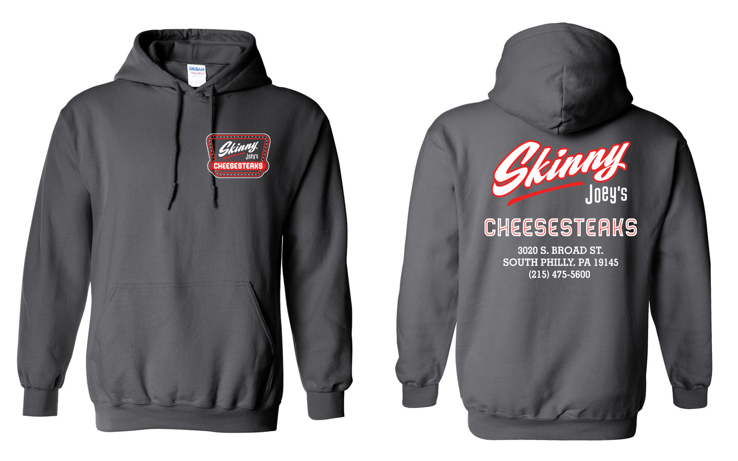 Skinny Joey’s Cheesesteaks Tee & Hoodie – South Philly Staple