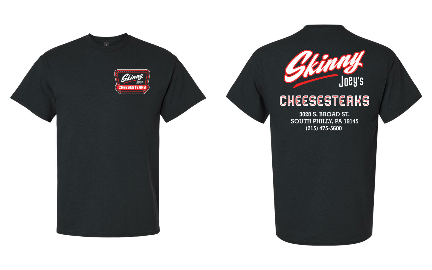 Skinny Joey’s Cheesesteaks Tee & Hoodie – South Philly Staple
