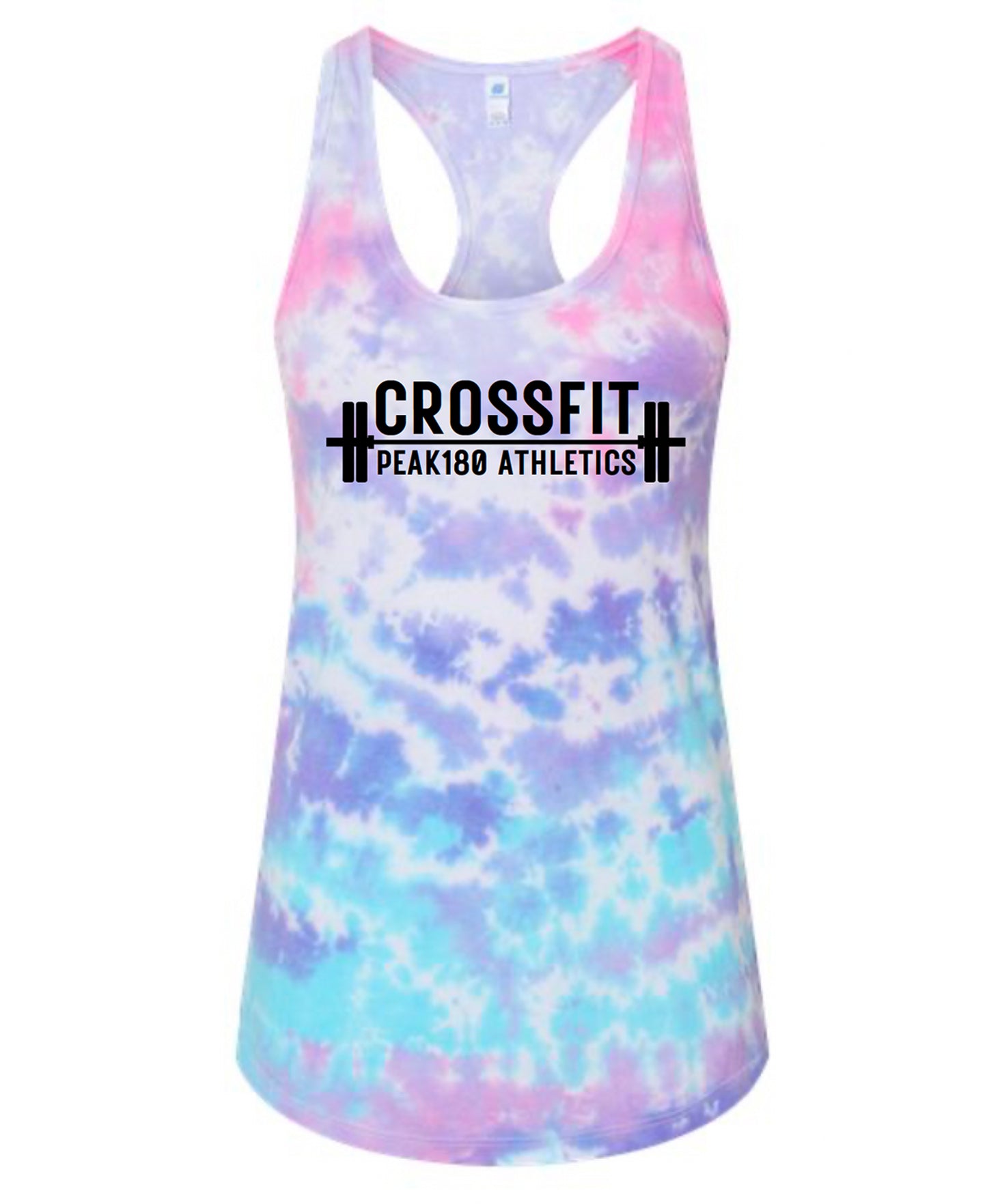 Peak 180 WZA Cotton Candy Tie-Dyed Racerback Tank Top 3400