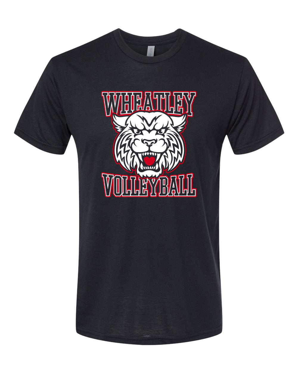 Wheatley Volleyball 6010 Triblend T-Shirt - Black