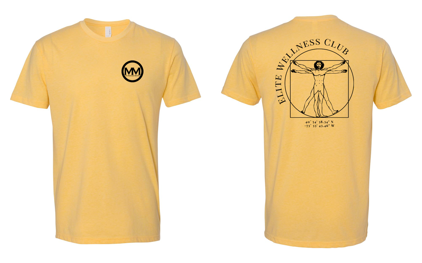 The Merkaba Method Unisex Tee 6210 Banana Cream - Black Logo