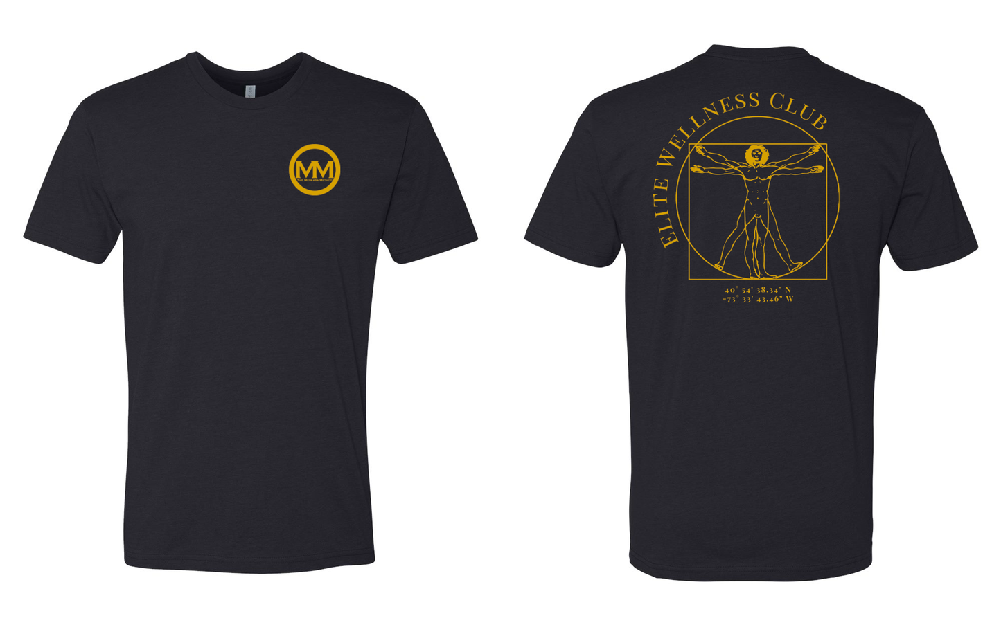 The Merkaba Method Unisex Tee 6210 Black - Gold Logo