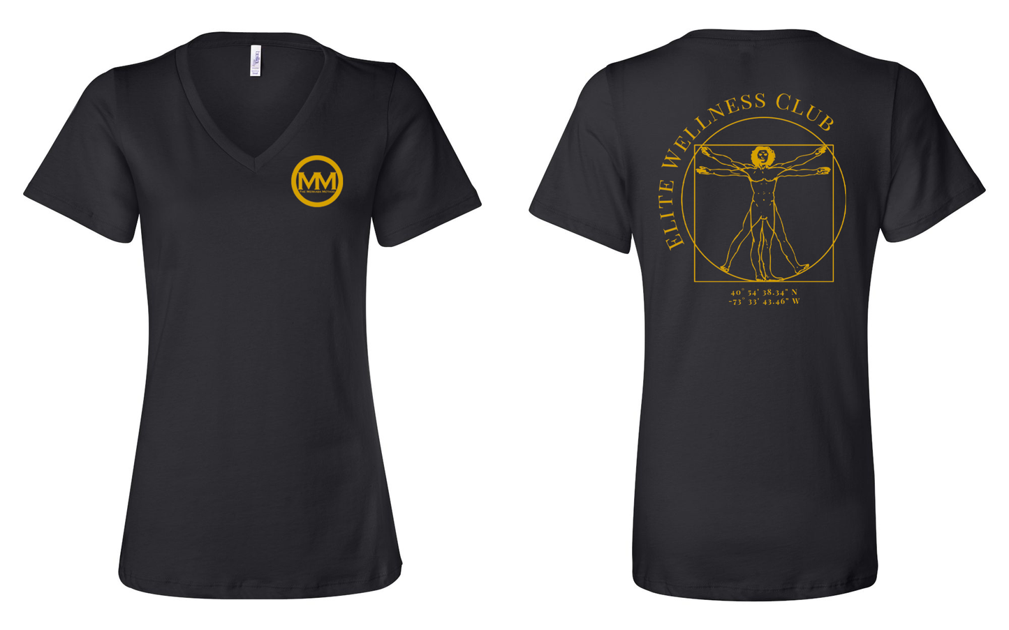 The Merkaba Method Women's V-Neck 6405 Black
