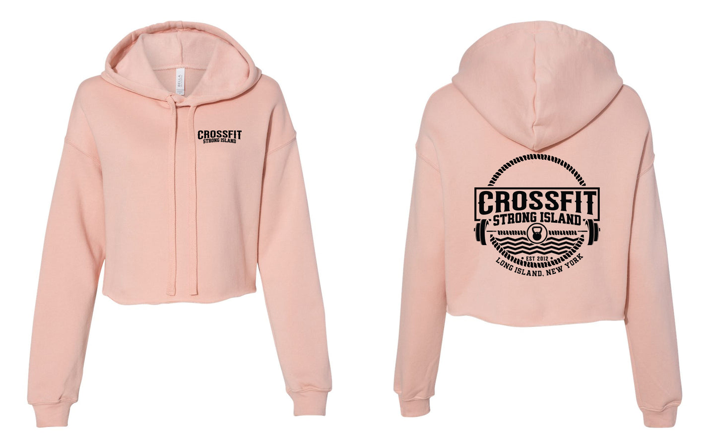 CrossFit Strong Island Nautical Design Cropped Ladies Hood AFX64CRP