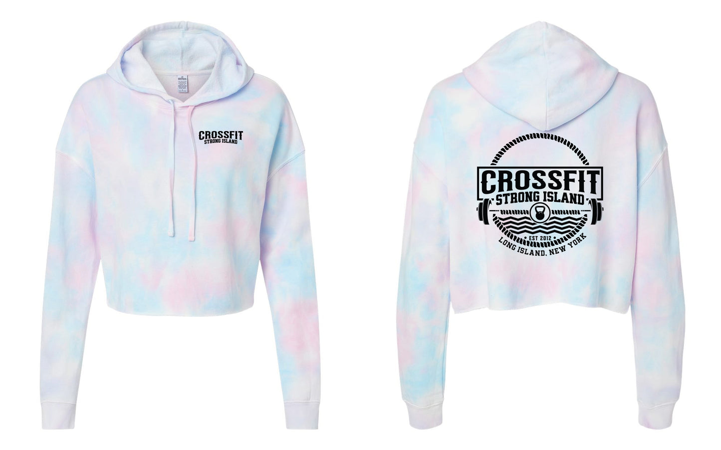 CrossFit Strong Island Nautical Design Cropped Ladies Hood AFX64CRP