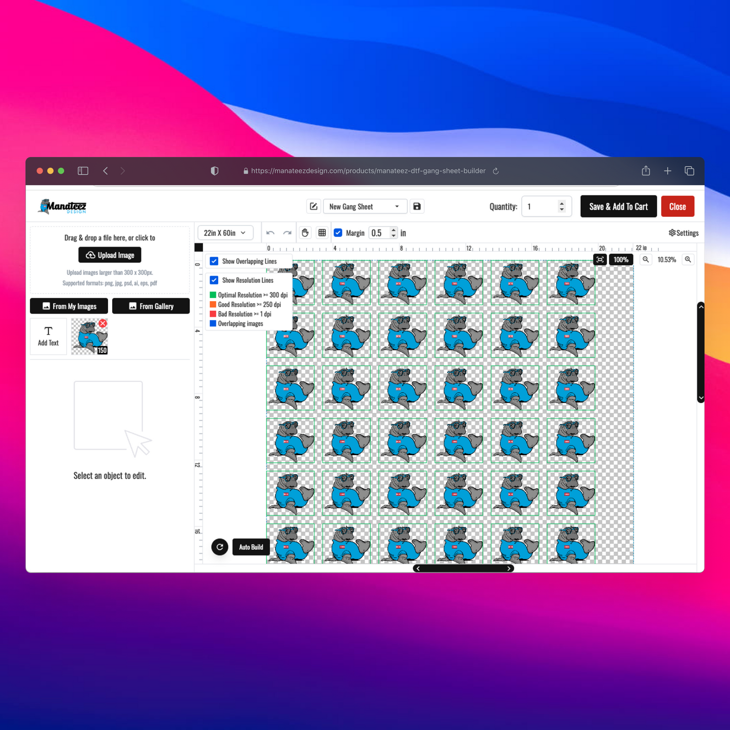 DTF Gang Sheet Builder