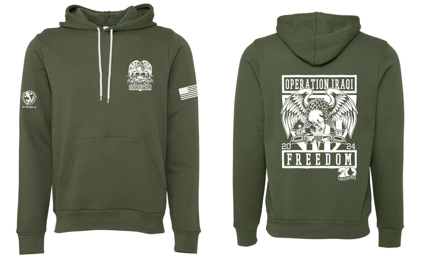Nate Bruck Iraqi Freedom Hood 3719 Olive Triblend