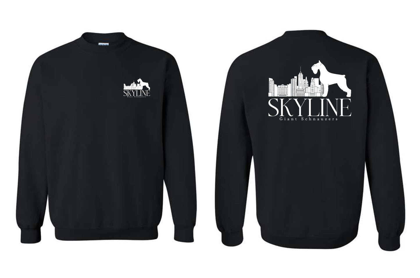 Skyline Giant Schnauzers Full Logo Crew Neck Sweatshirt - 18000