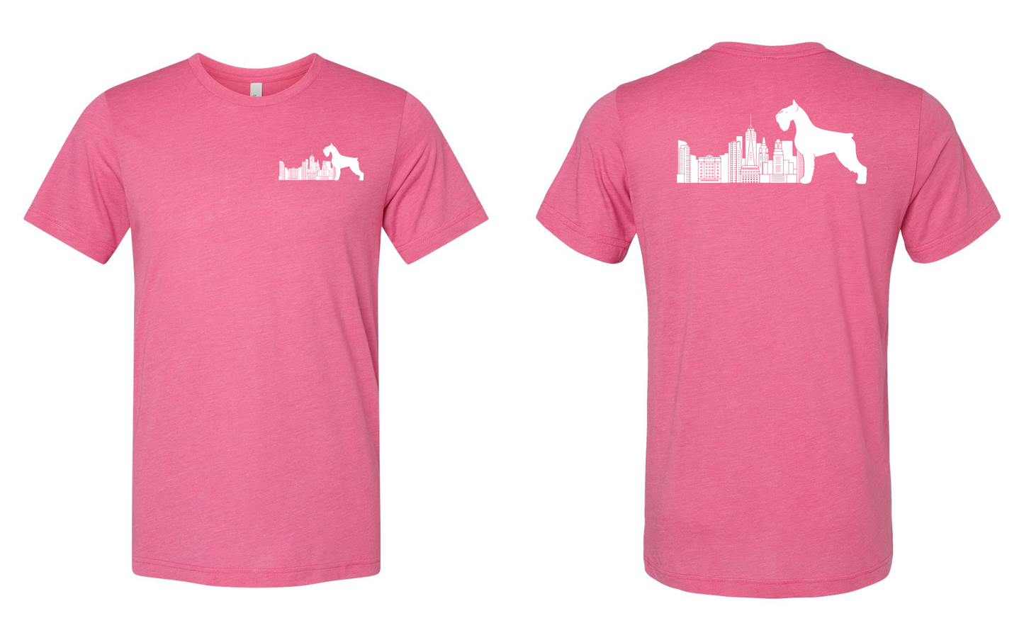 Skyline Giant Schnauzers Logo Only Charity Pink Triblend Tee - 3413