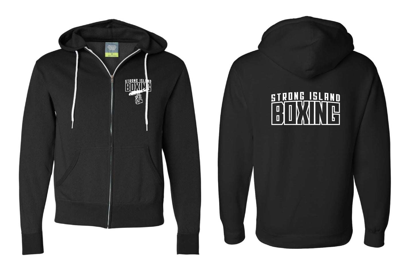 Strong Island Boxing Zip Up Hoodie AFX90UNZ
