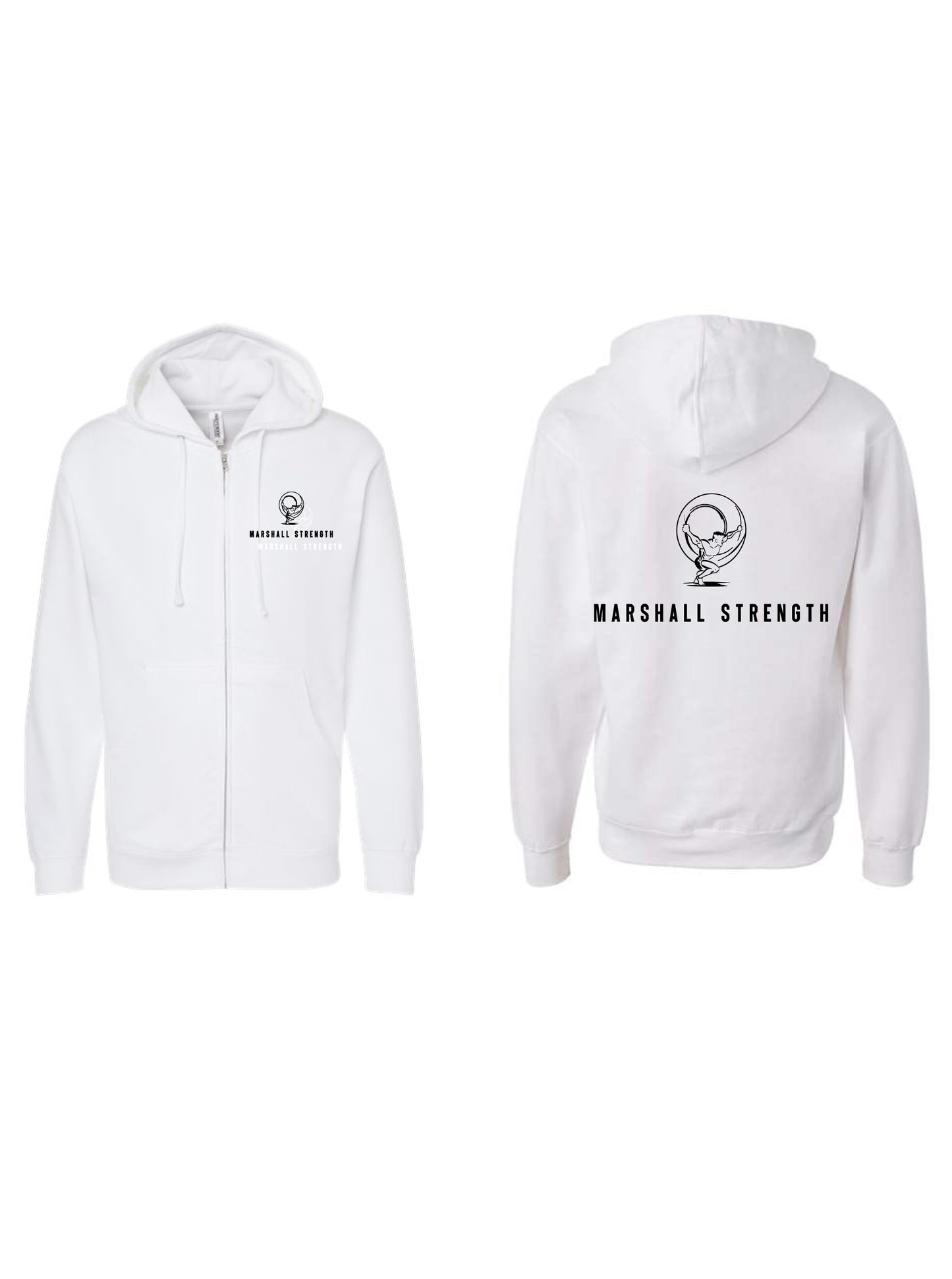 Marshall Strength Hooded Zip Up Sweatshirt SS4500Z