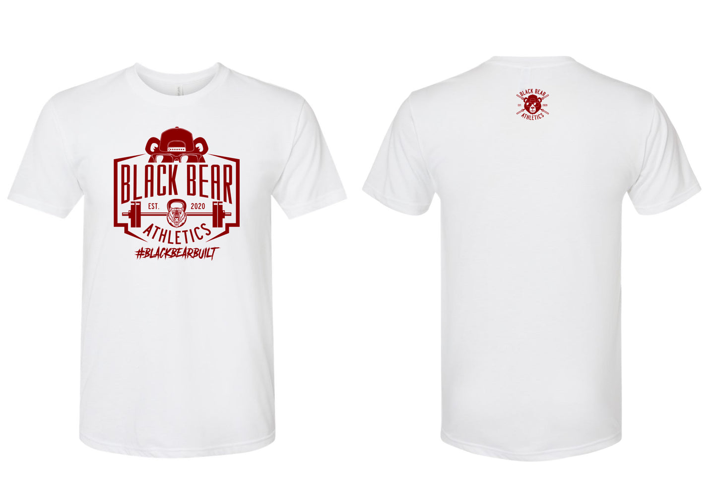 Black Bear Athletics Athletes Bear Men Tri Tee-6010