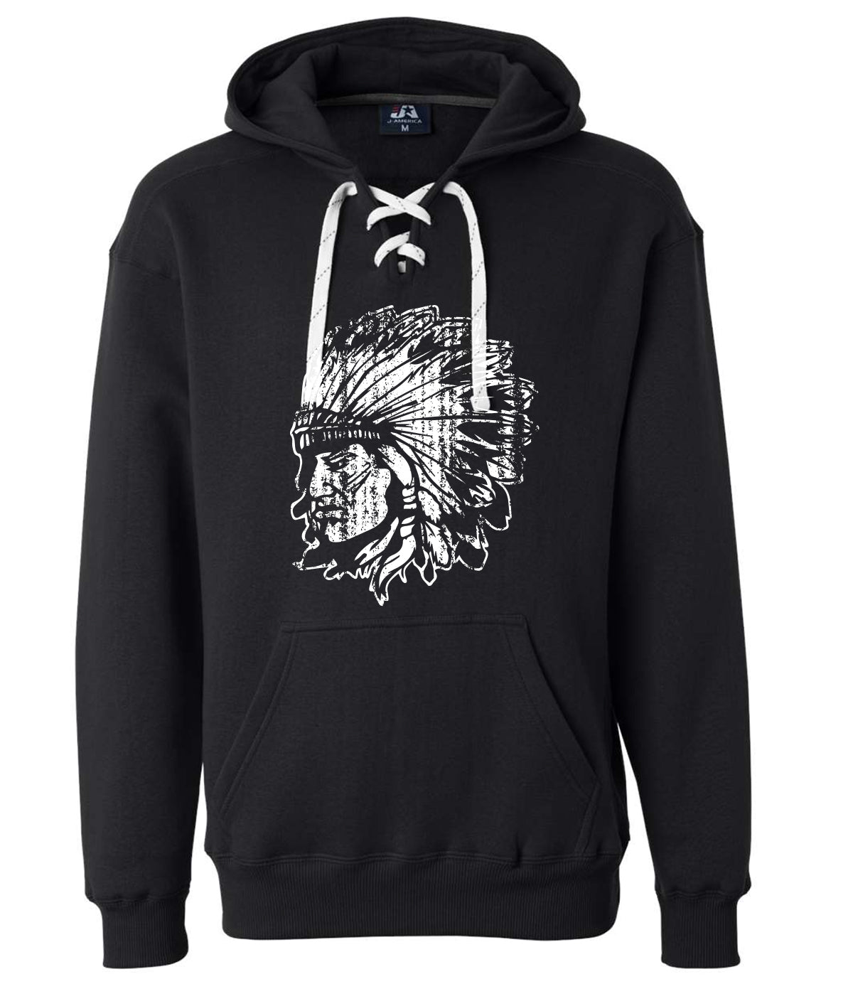 Adult Bellmore Braves Indian Head Hockey Hoodies