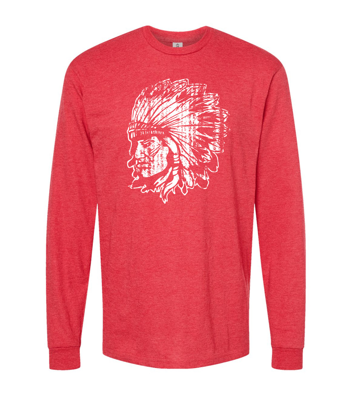 Adult Bellmore Braves Indian Head Long Sleeve Tees