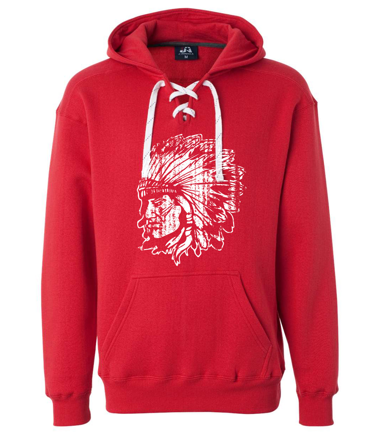 Adult Bellmore Braves Indian Head Hockey Hoodies
