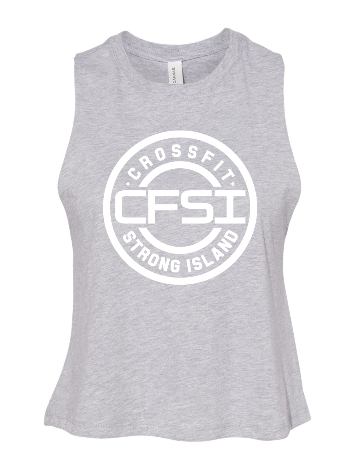 CrossFit Strong Island Ladies Cropped Tank CFSI Circle 6682
