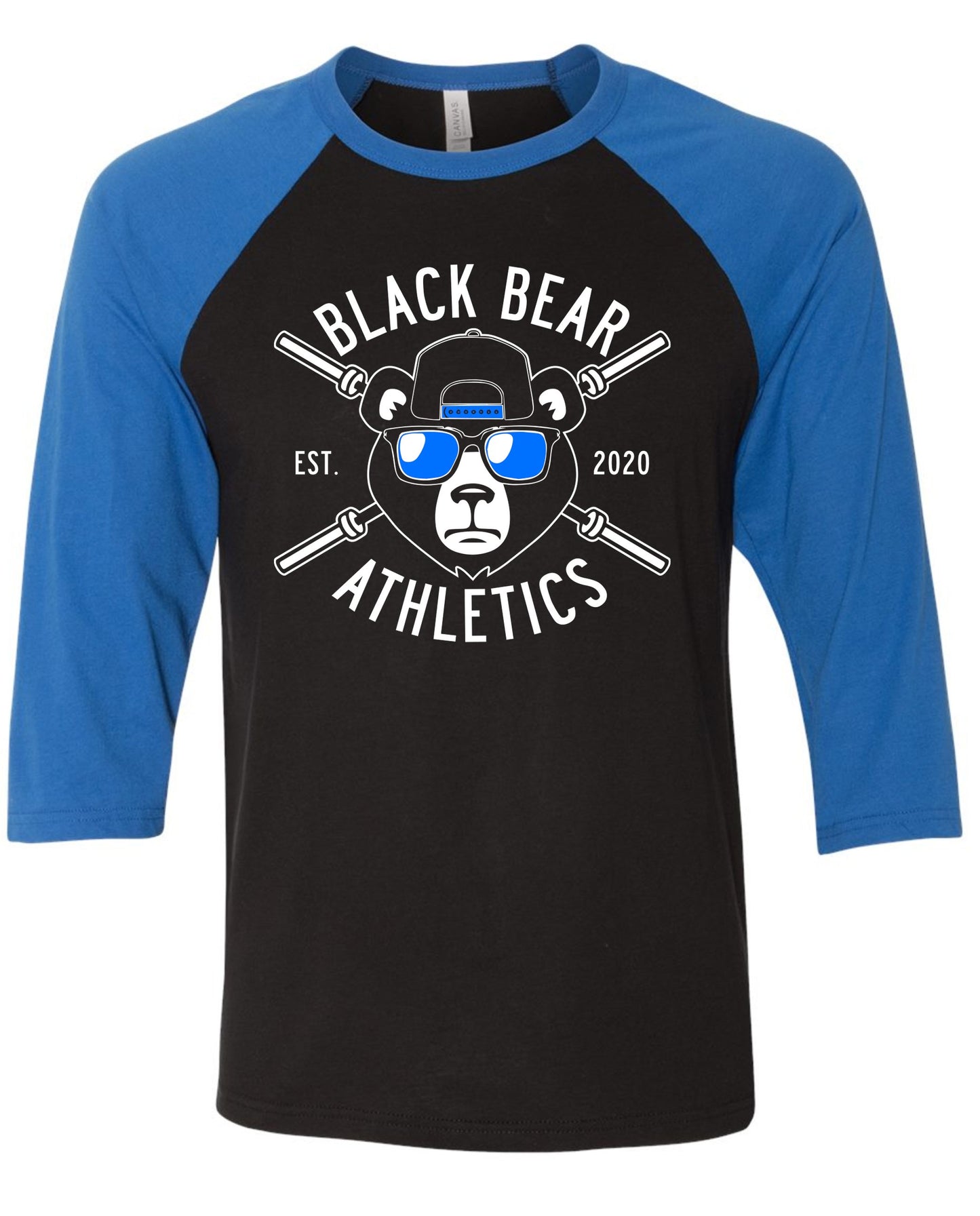 Black Bear Barbell Unisex Raglan 3200
