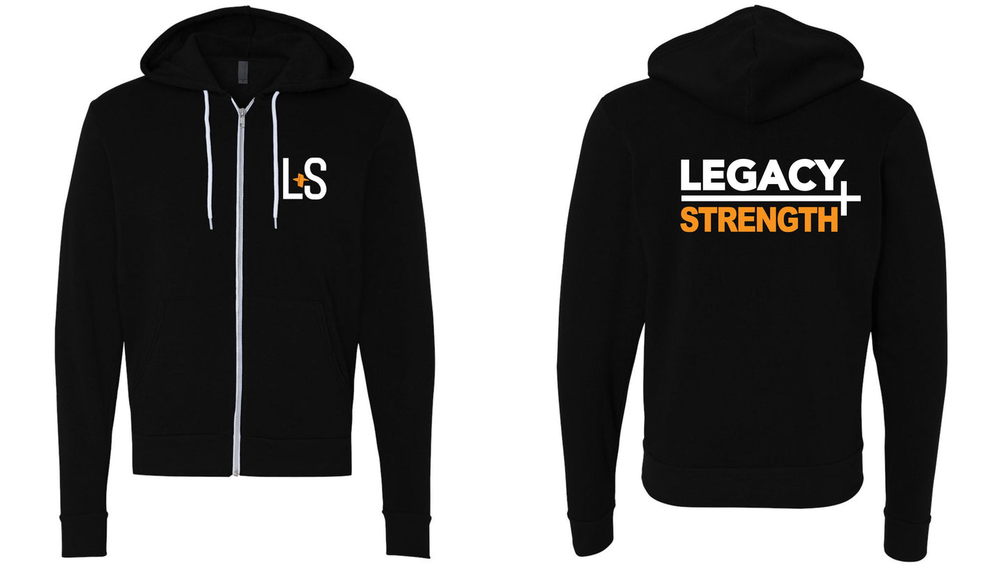 Legacy + Strength Unisex Zip Up Hood 3739