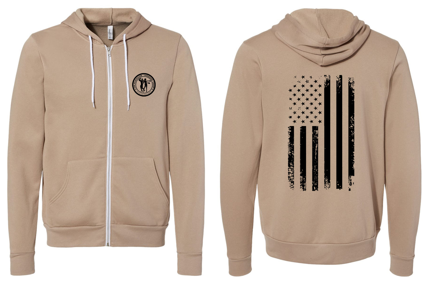 Mr. America's Fitness Zip Up Hoodies 3739