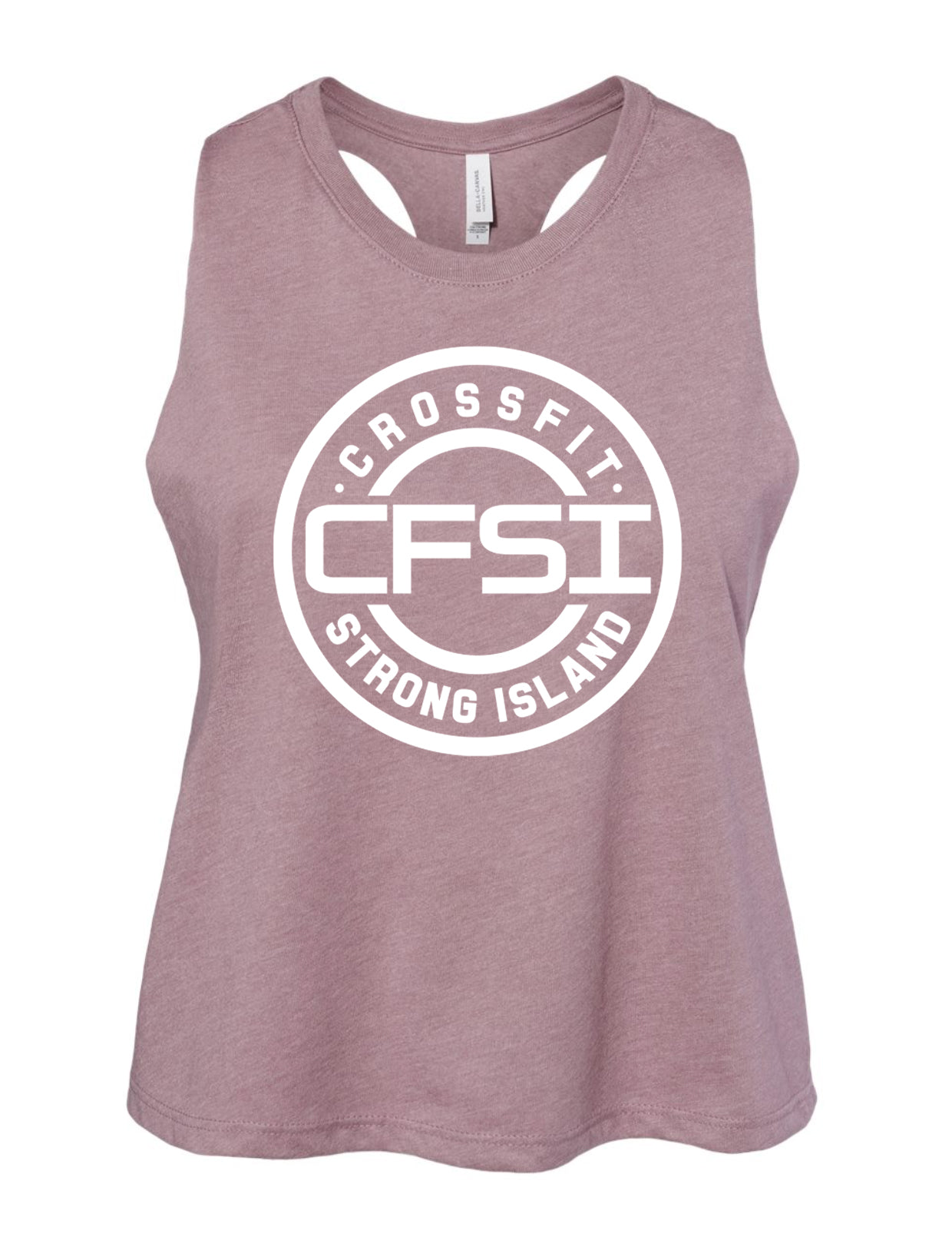 CrossFit Strong Island Ladies Cropped Tank CFSI Circle 6682