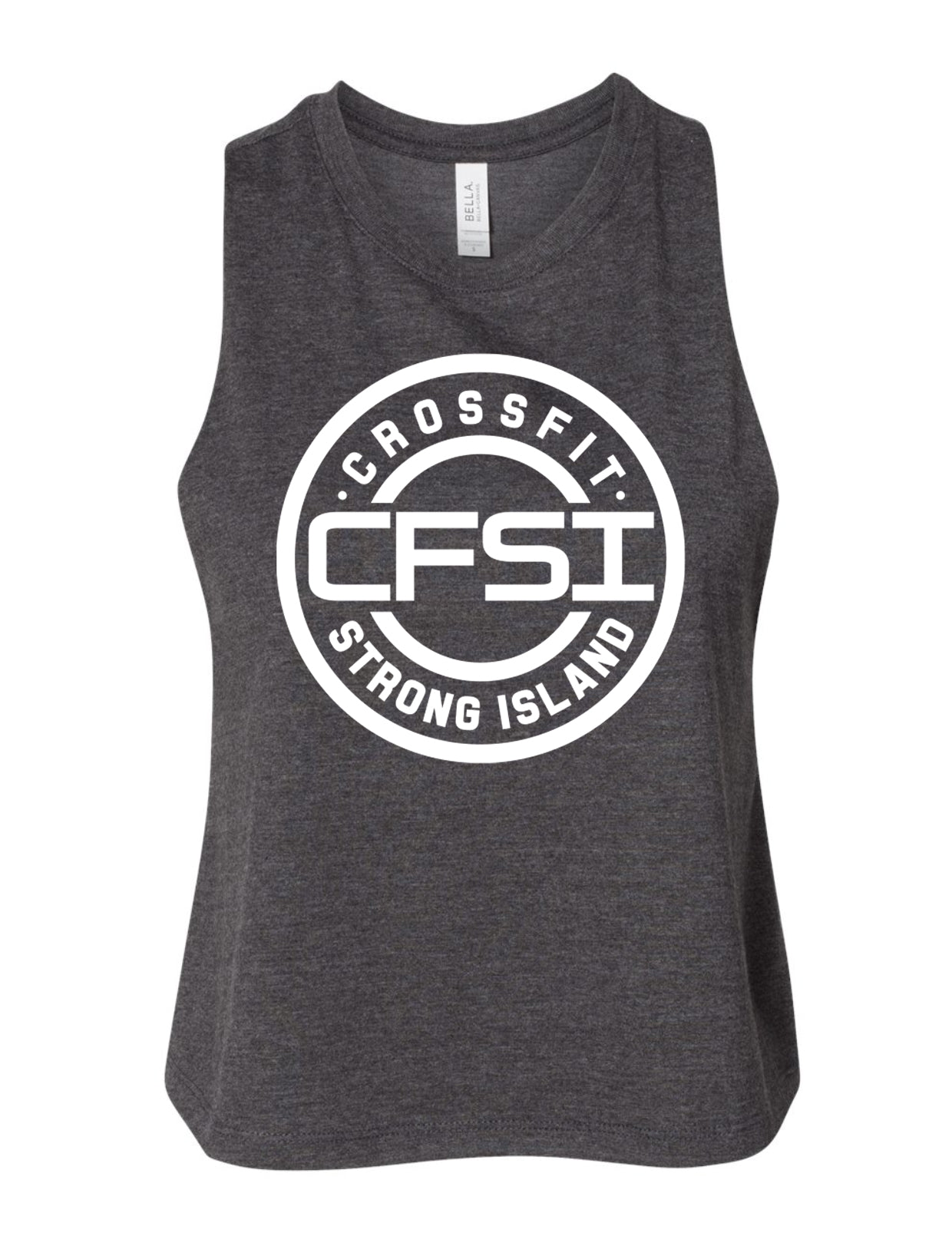 CrossFit Strong Island Ladies Cropped Tank CFSI Circle 6682