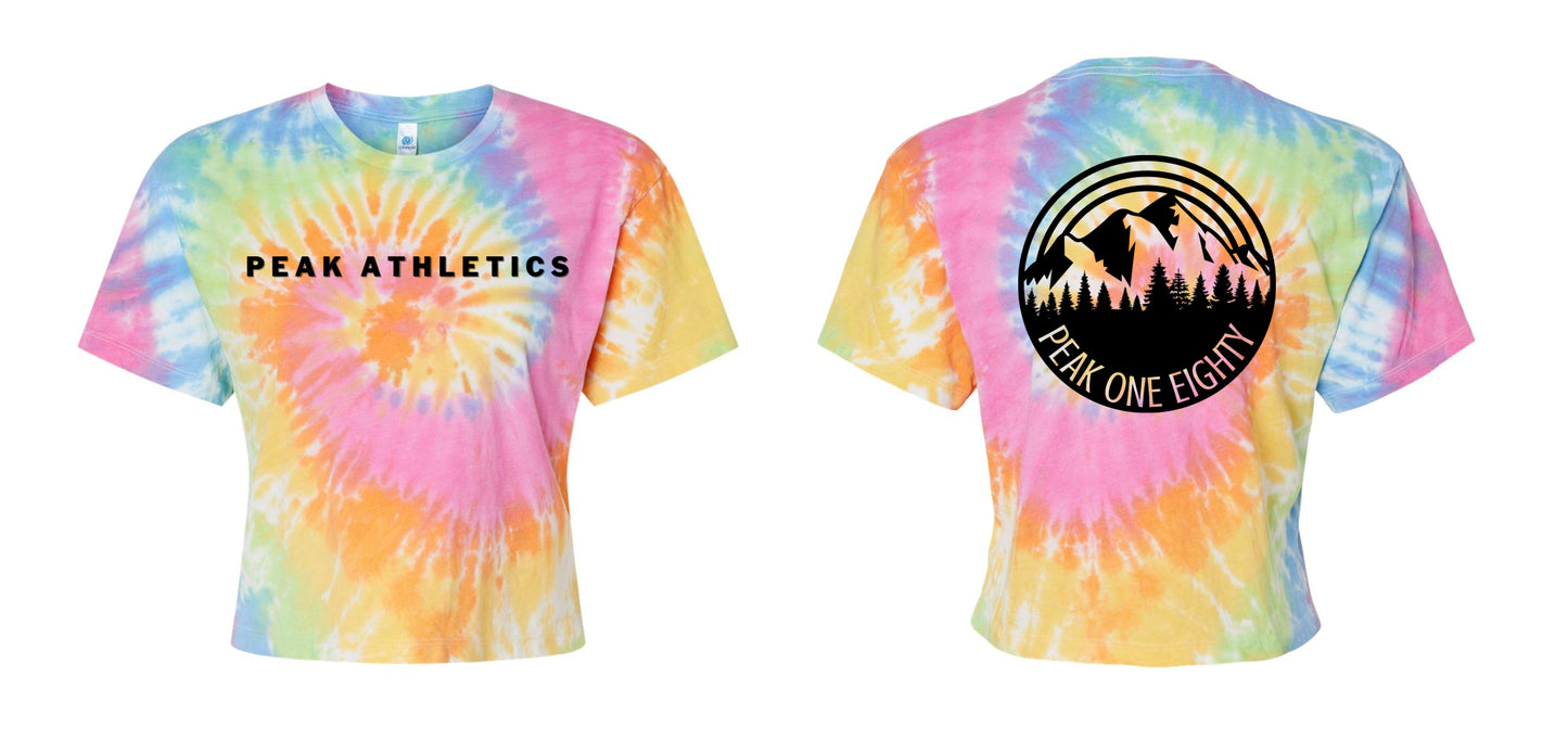 Peak 180 Eternity Mountain Tie Dye Crop Top 1050