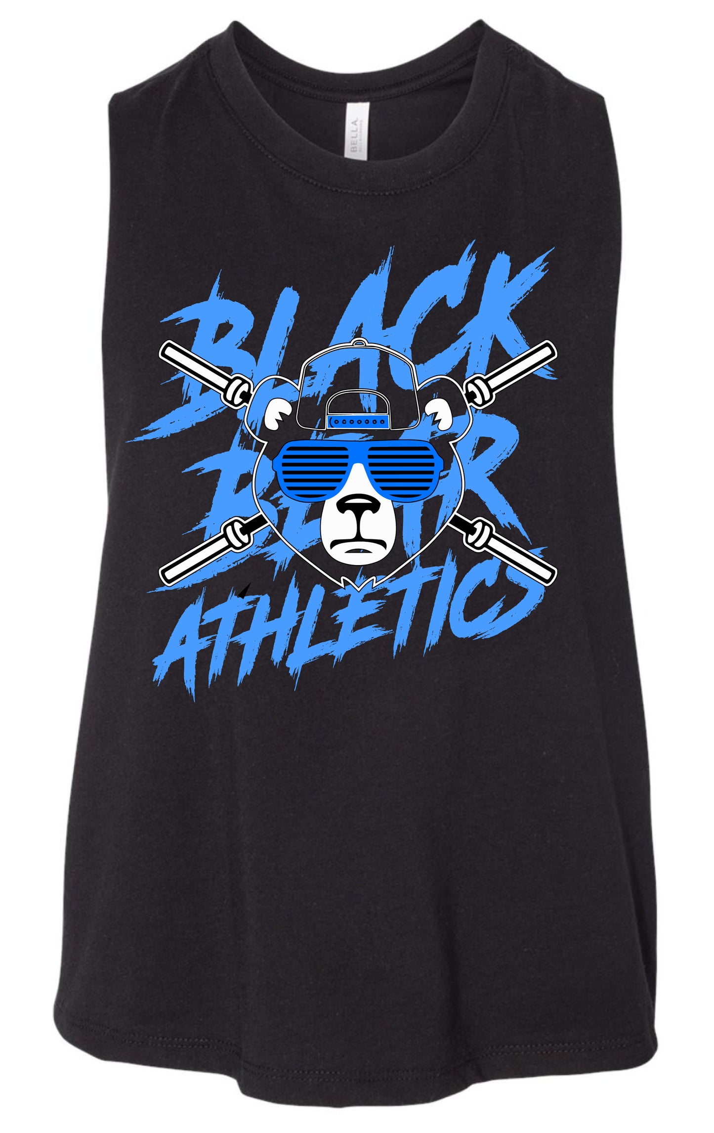 Black Bear Athletics 80's Ladies Cropped Tee 6682