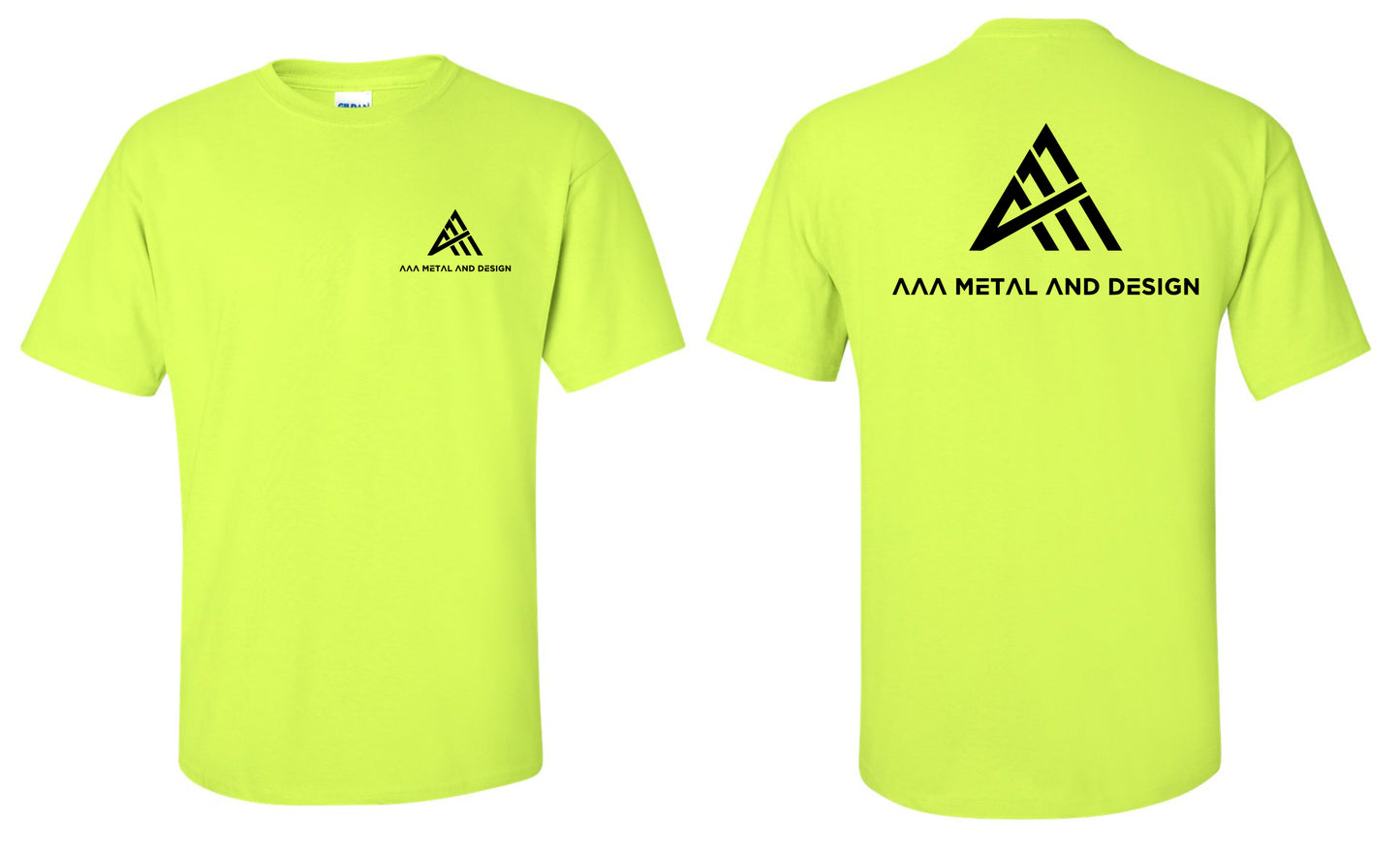 AAA Metal And Design Men's Tee Safety Yellow