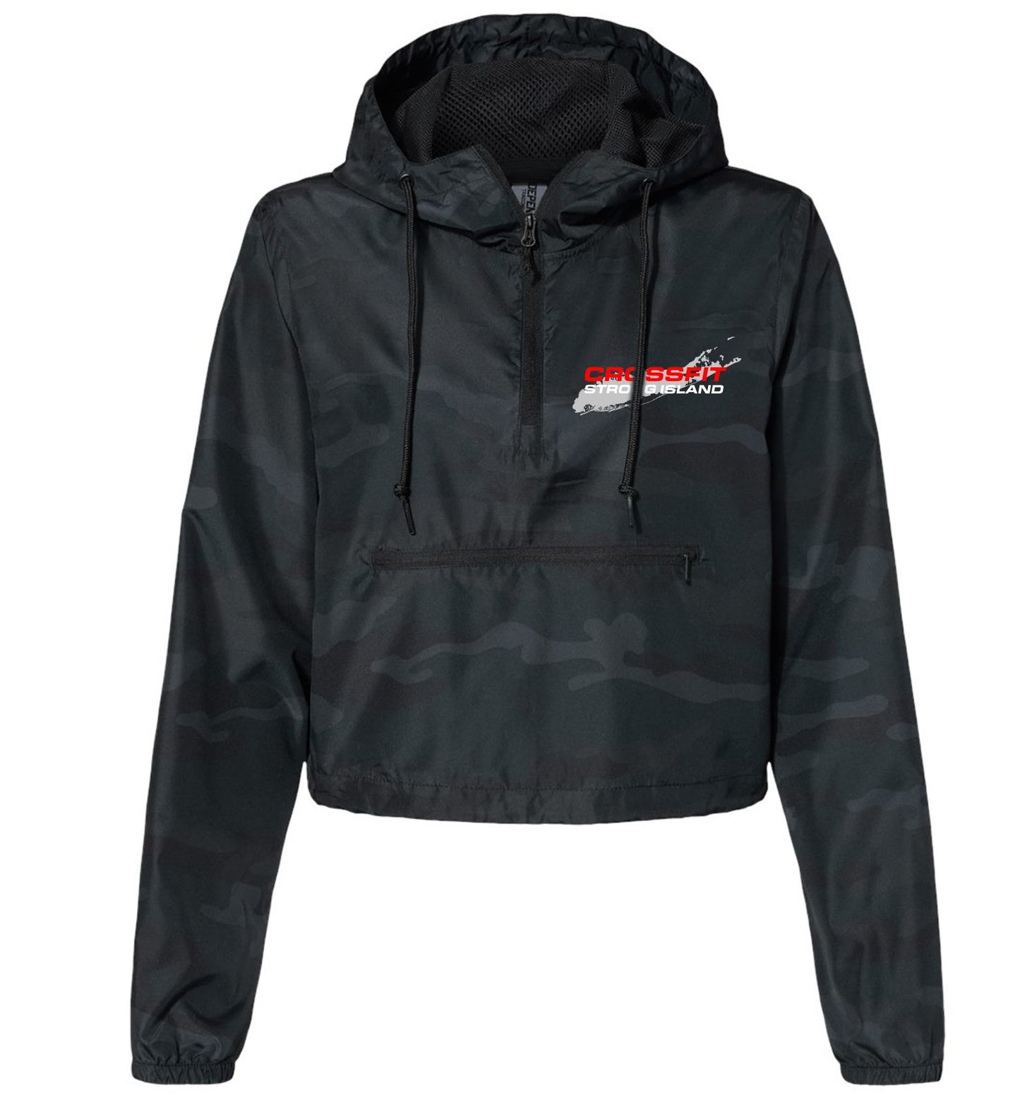 CrossFit Strong Island Pullover Crop Windbreaker - EXP64CRP