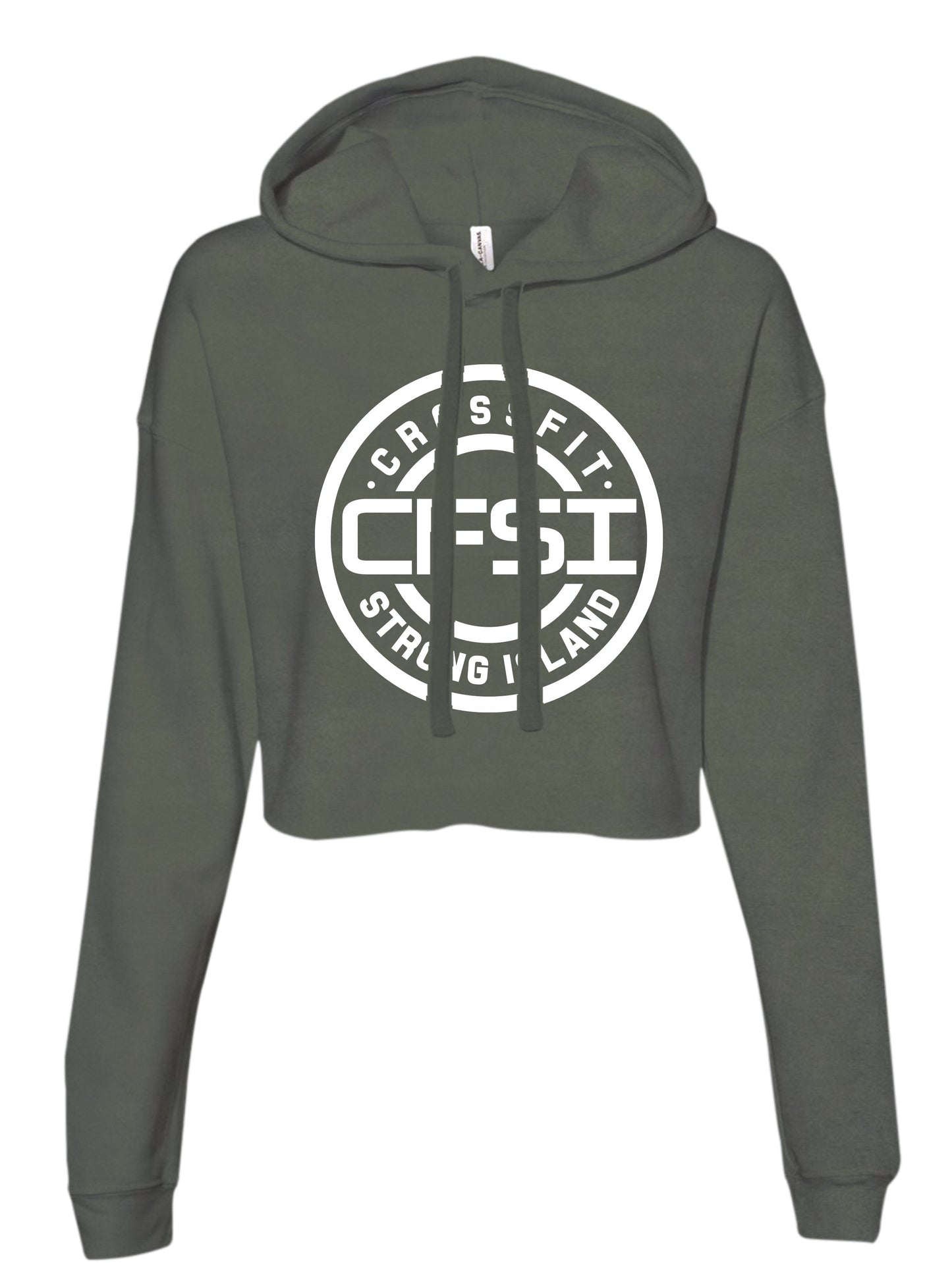 CrossFit Strong Island Cropped Ladies Hood CFSI Circle 7502