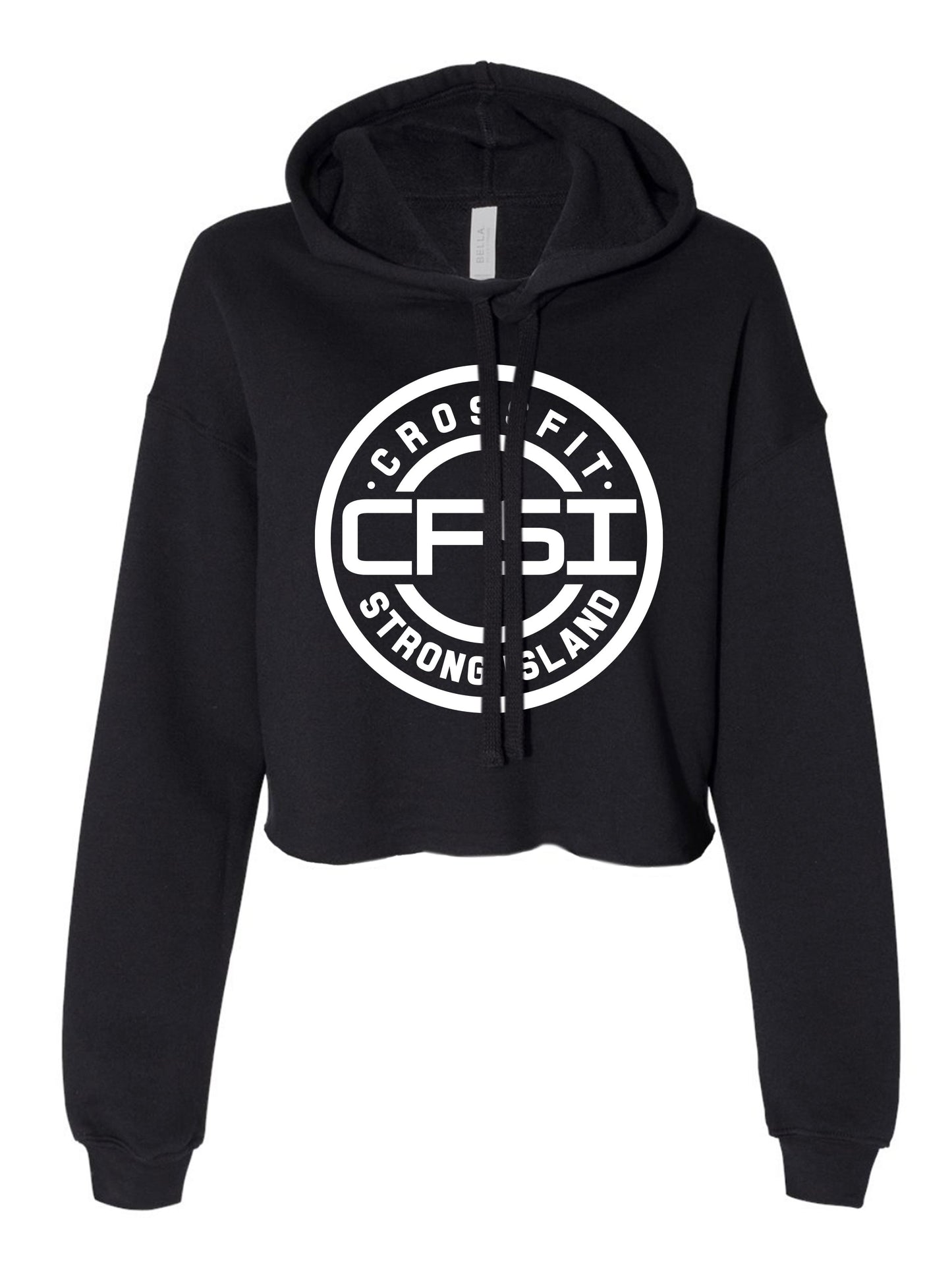CrossFit Strong Island Cropped Ladies Hood CFSI Circle 7502