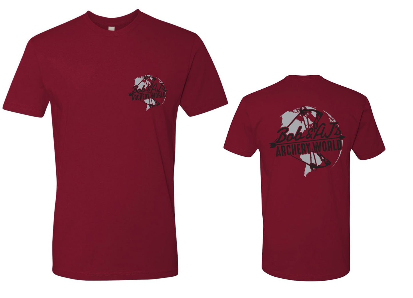 Bob And AJ Archery Men's Tee Black and Gray