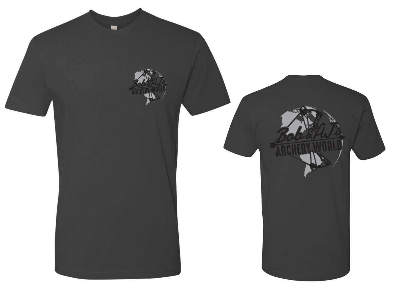 Bob And AJ Archery Men's Tee Black and Gray