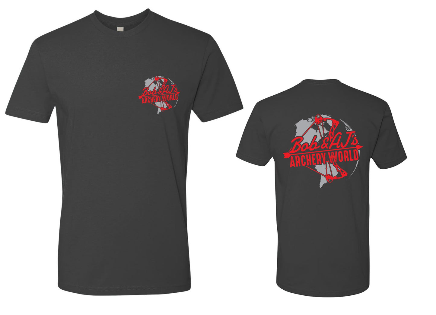 Bob And AJ Archery Men's Tee Red and Gray
