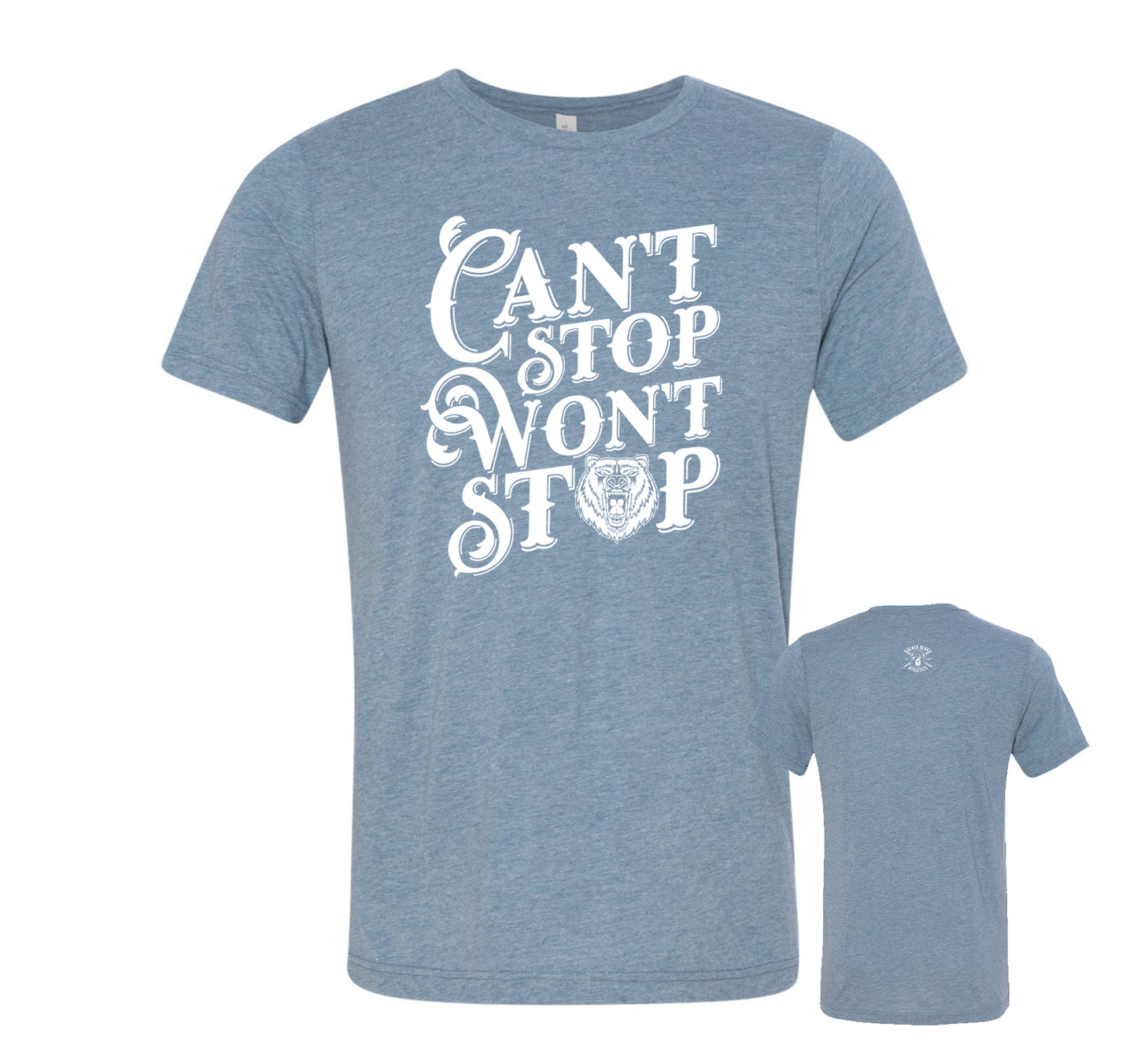 Black Bear Athletics Can't Stop Won't Stop Men Tee 3413