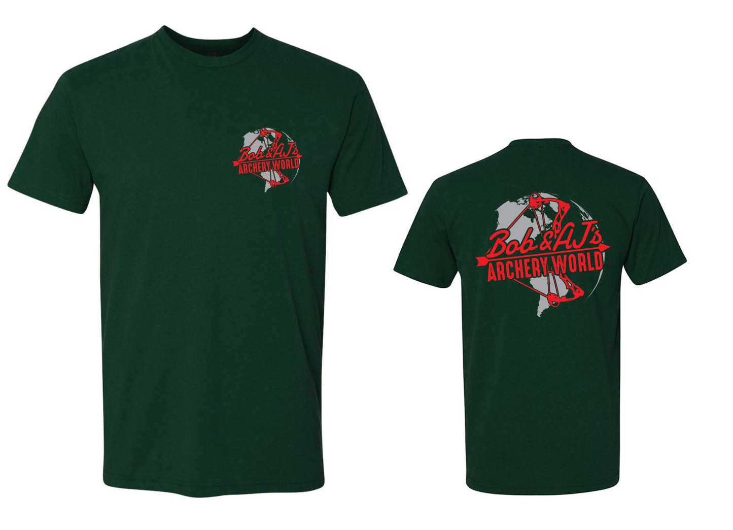 Bob And AJ Archery Men's Tee Red and Gray