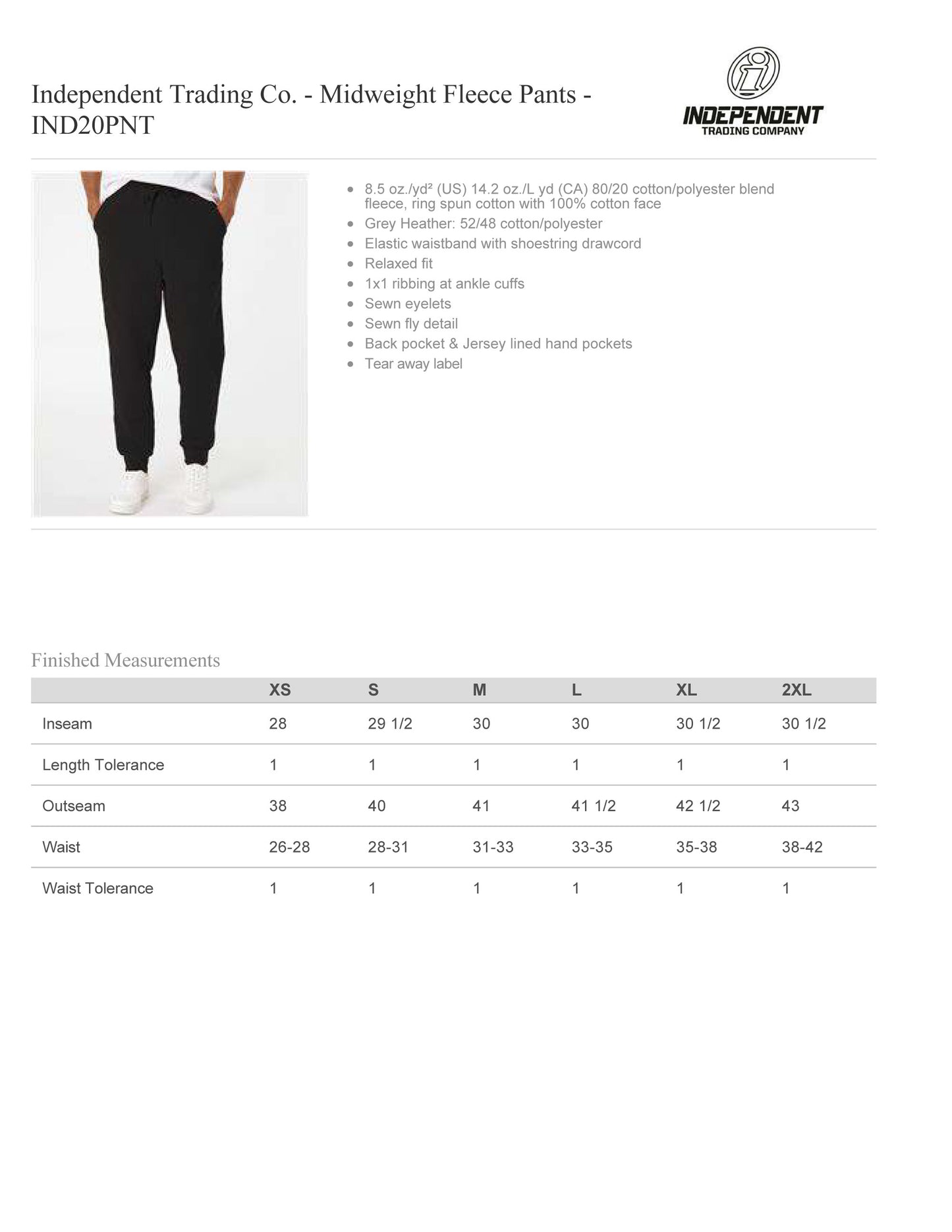 Land Shark Endurance Cotton Joggers IND20PNT