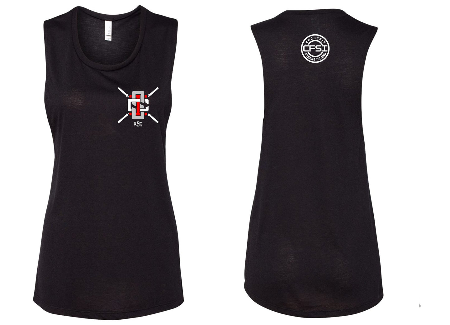 CrossFit Strong Island Ladies Muscle Tank 3 8803