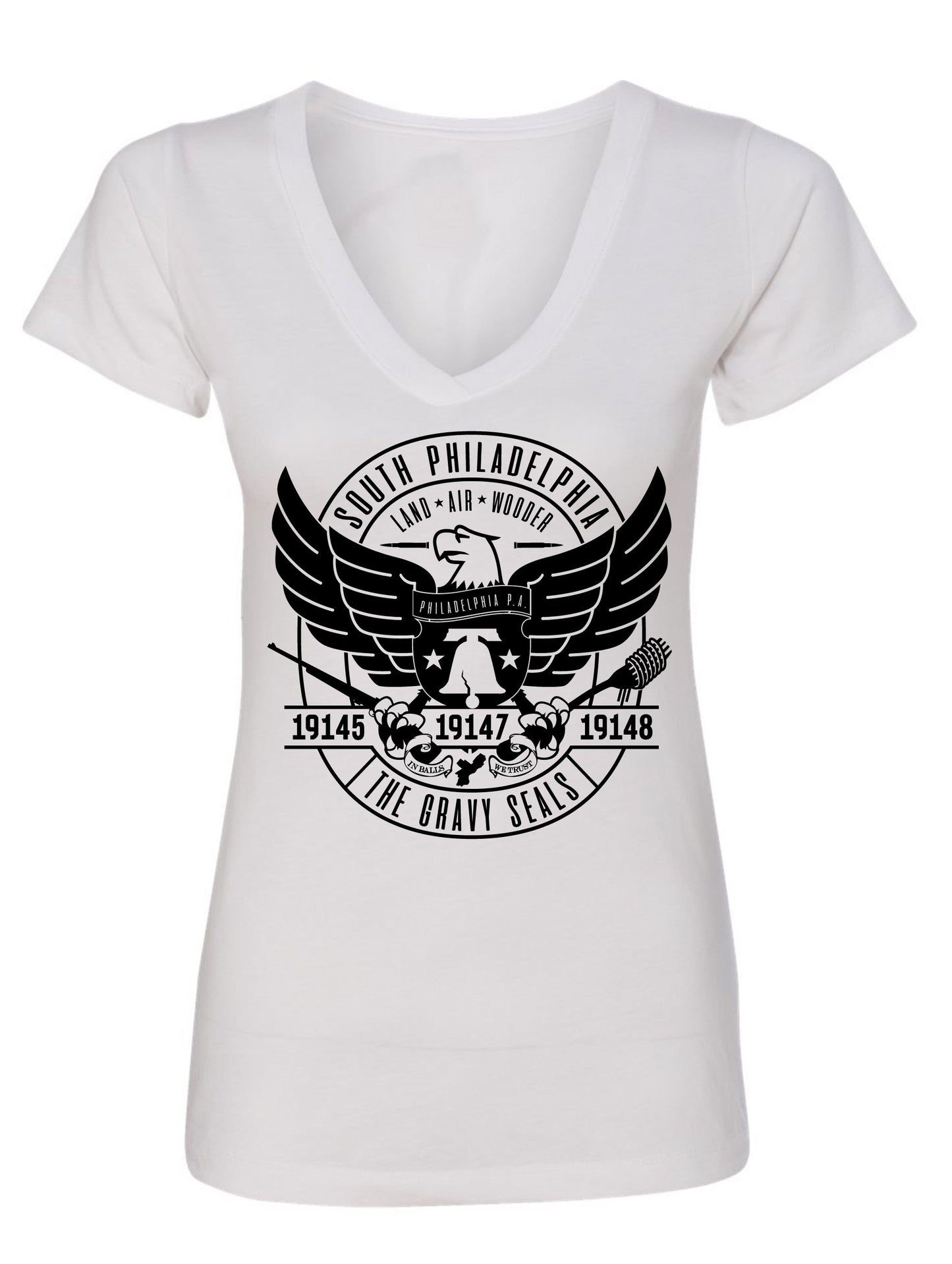 Philadelphia Gravy Seals Ladies V-Neck