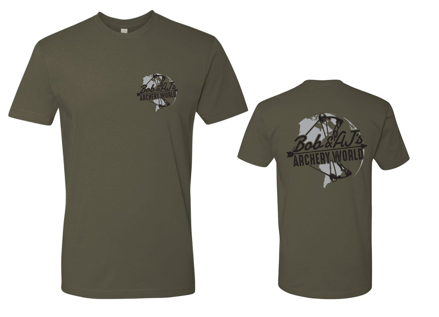 Bob And AJ Archery Men's Tee Black and Gray