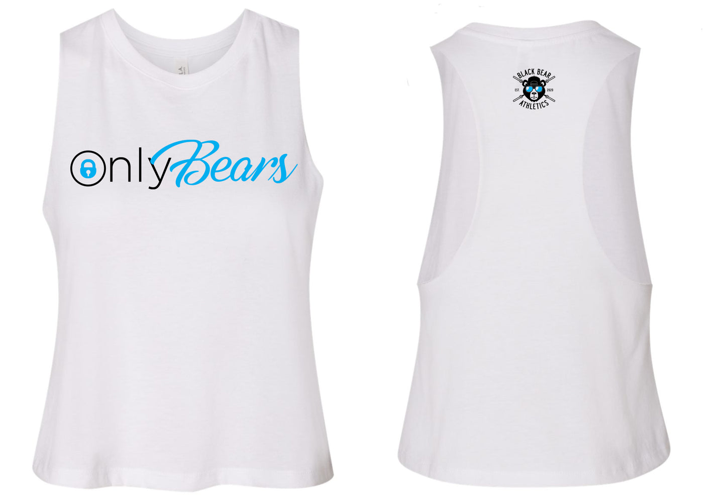 Black Bear Athletics Only Bears Ladies Cropped 6682